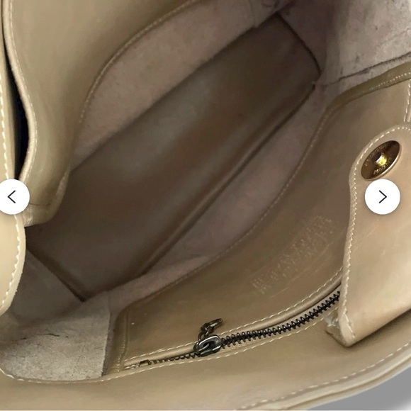 Coach Vintage Leather Tote Bag Camel Tan | Style No. 9305 | Made in USA - Picture 8 of 9